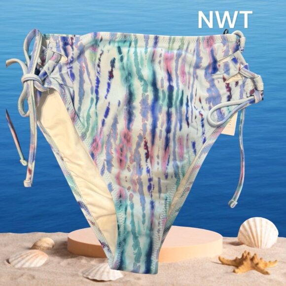NWT Lowest Coverage high waist extra cheeky swim/bikini bottom SMALL 4/5 #Z - Picture 1 of 5